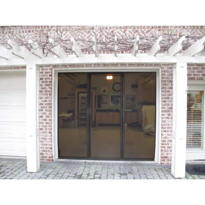 16'W x 8'H Garage Door Screen with Passage Door | Wayfair Professional