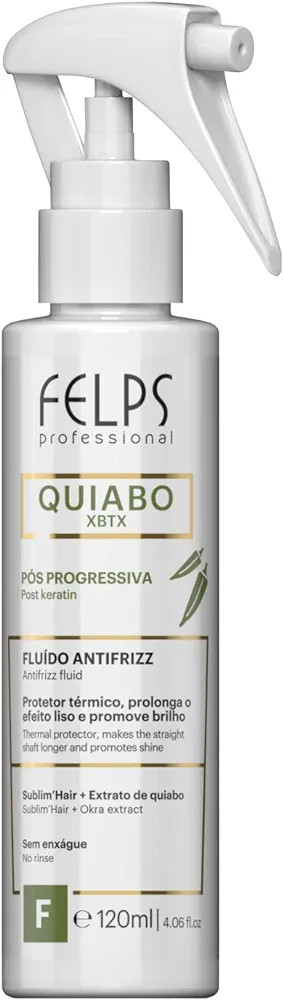 Felps Quiabo Xbtx Pós Progressiva Fluido Antifrizz 120Ml, Felps Professionnel | Amazon (BR)
