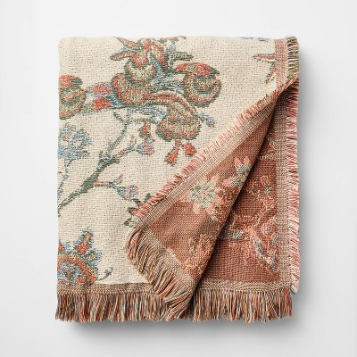 50 x 60" Throw Allover Jacquard Floral Multi Color  - Threshold™ Designed with Studio McGee | Target