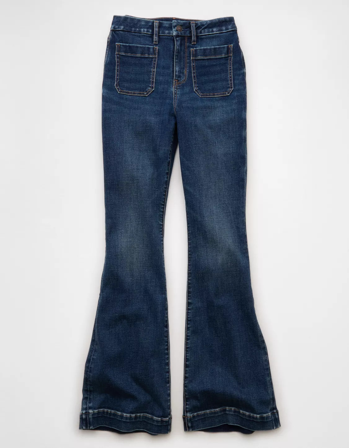 AE Next Level Curvy Super High-Waisted Flare Jean | American Eagle Outfitters (US & CA)