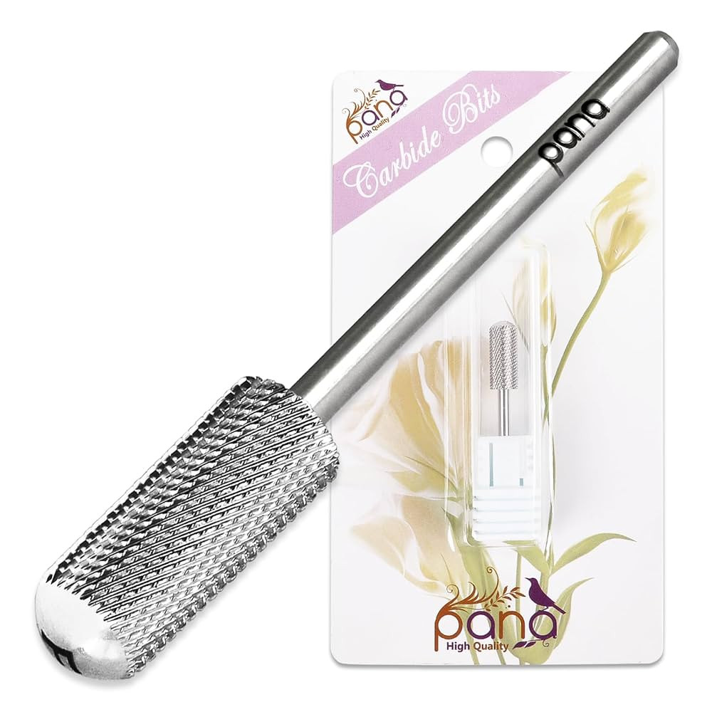 PANA 3/32" Small Smooth Round Top Safety Carbide Nail Drill Bit for Gel Polish & Acrylic Removal ... | Amazon (US)