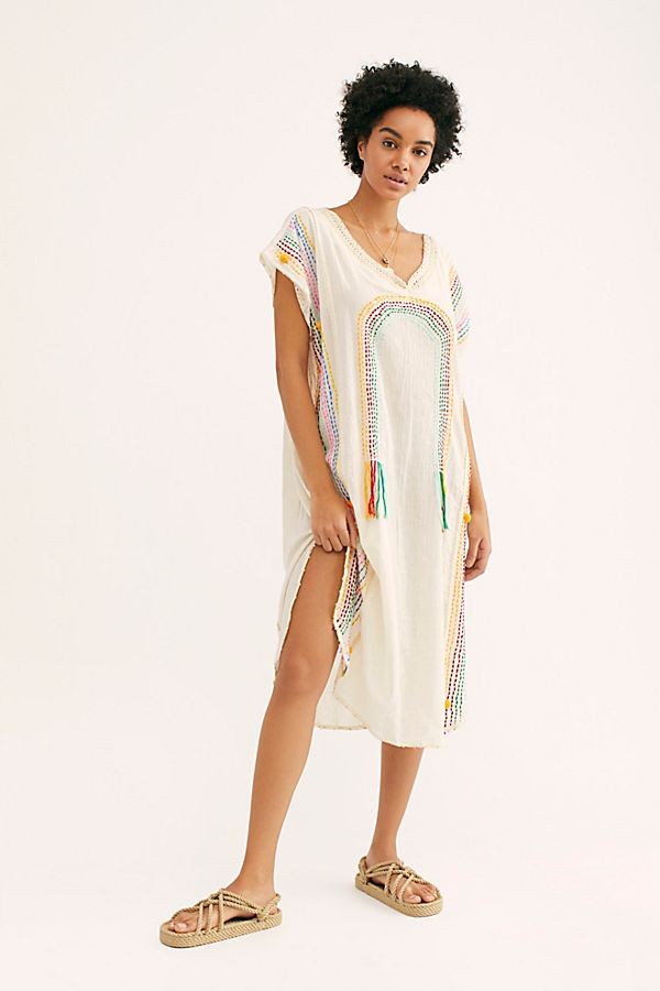 Chasing Rainbows Embroidered Kaftan | Free People (Global - UK&FR Excluded)