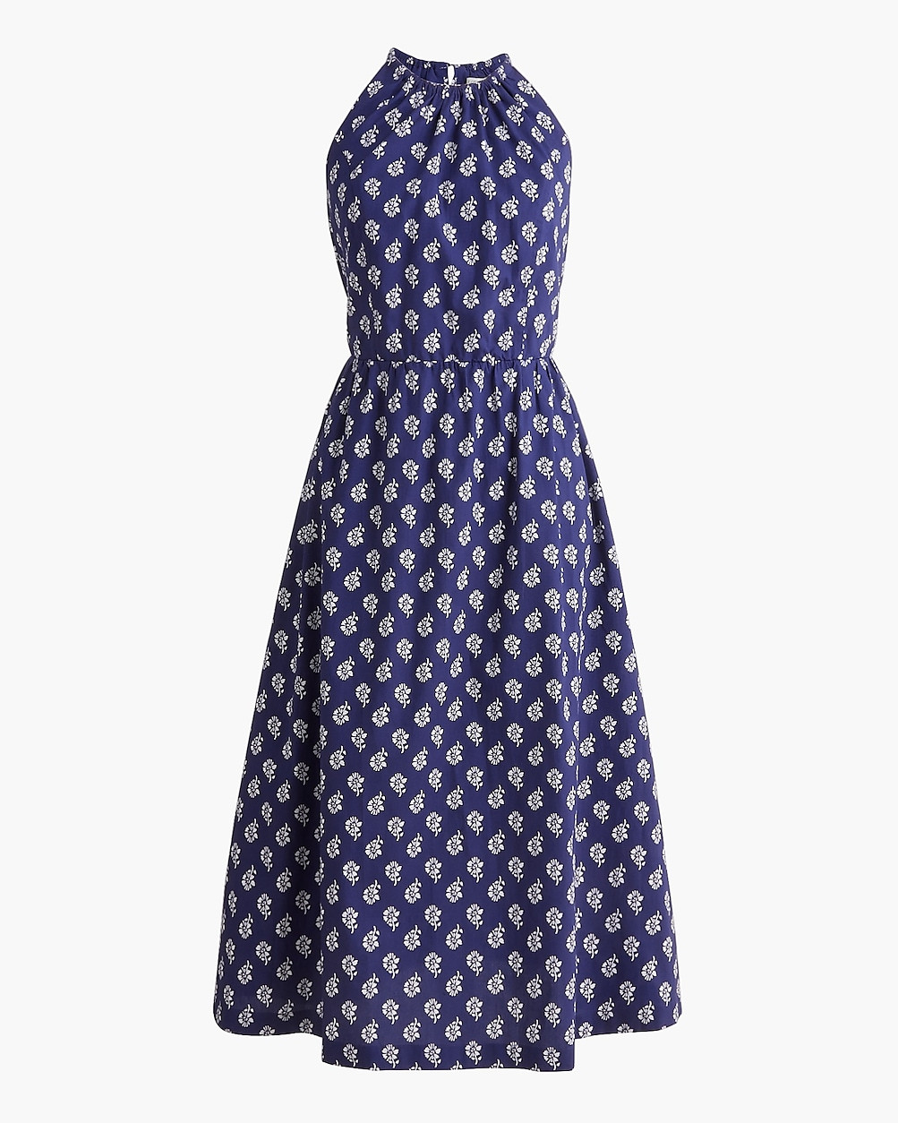 Strappy poplin halter dress | J.Crew Factory