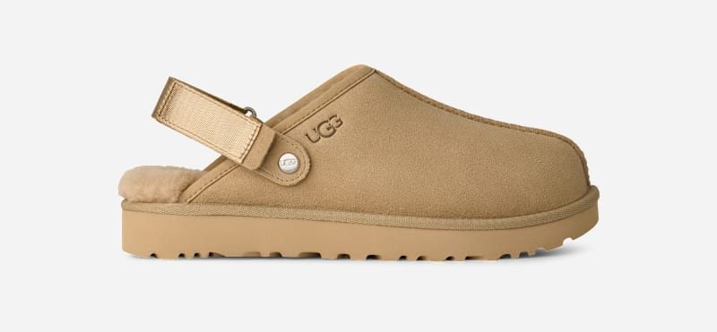 UGG® Women's Lanah Clog Suede Slippers in Mustard Seed, Size 6 | UGG (US)