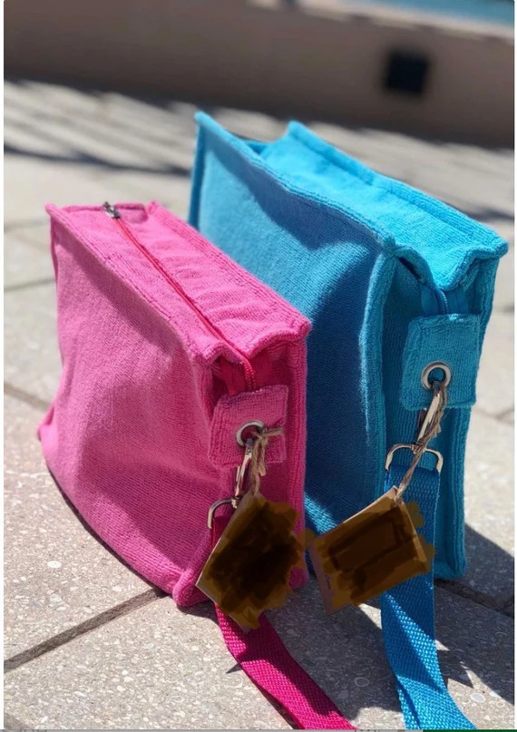 Light Weight Terry Pouches  Monogram optional | Etsy | Etsy (US)