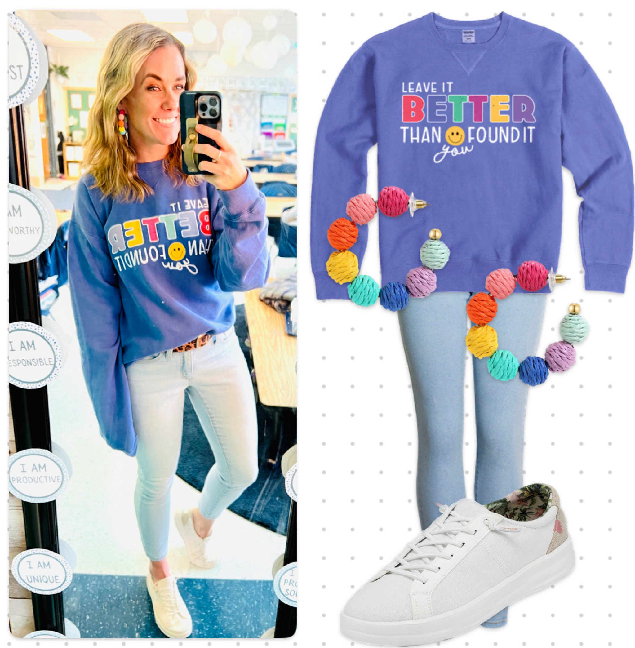 Amazing sweatshirt came from @BreezyBilingual (check her out on IG)!