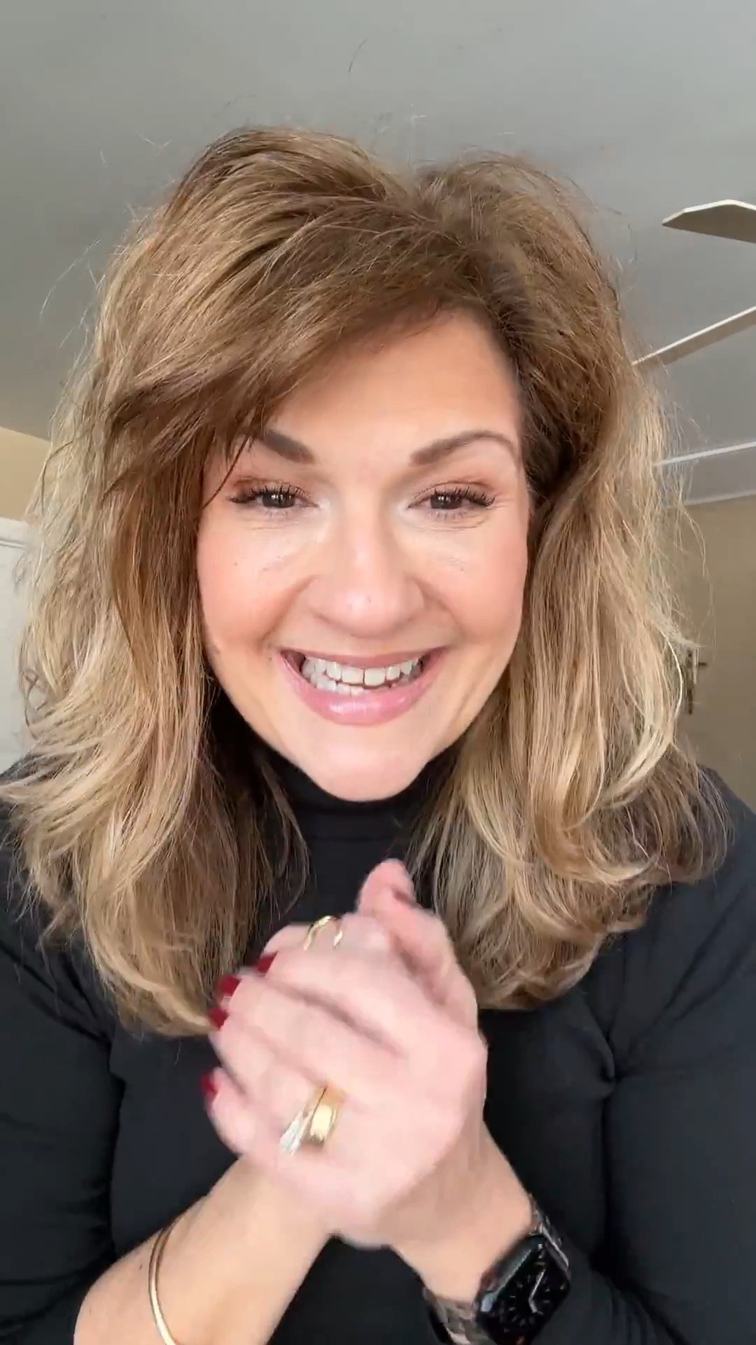 I love these J.Crew factory turtlenecks they’re soft and stretchy. I’m in a medium. My jeans are Wit and Wisdom from Nordstrom. Size 10. They have a nice tummy control band around the waist and fit like a glove.
My shoes are New Balance and earrings are Kendra Scott.
@jcrew #kendrascott #newbalance

#LTKootd