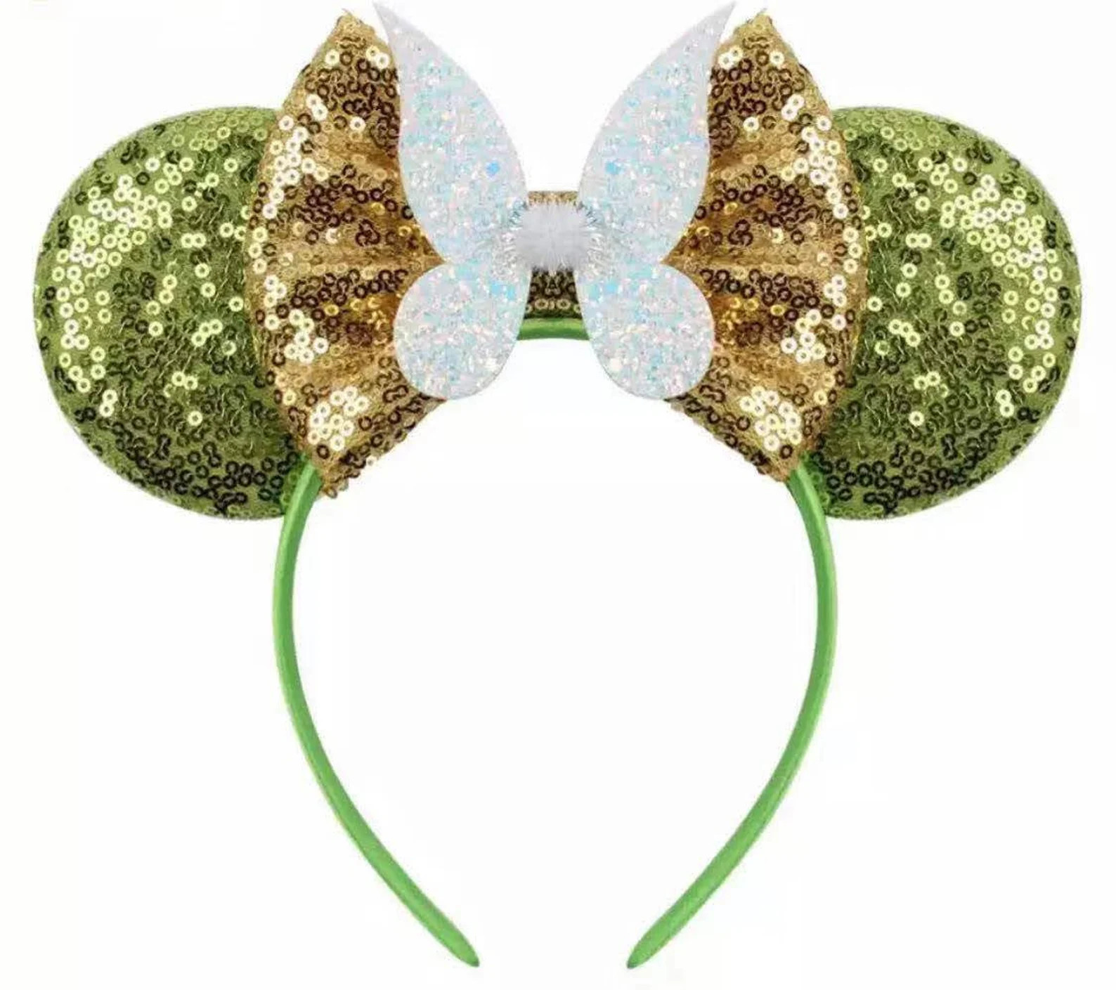 Peter Pan Tinkerbell Minnie Mouse Ears Headband / Green Minnie Ears / Halloween Minnie Ears / Tin... | Etsy (US)