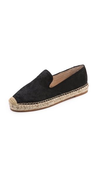 Steven Lanii Ponyhair Espadrille Flats - Black | Shopbop