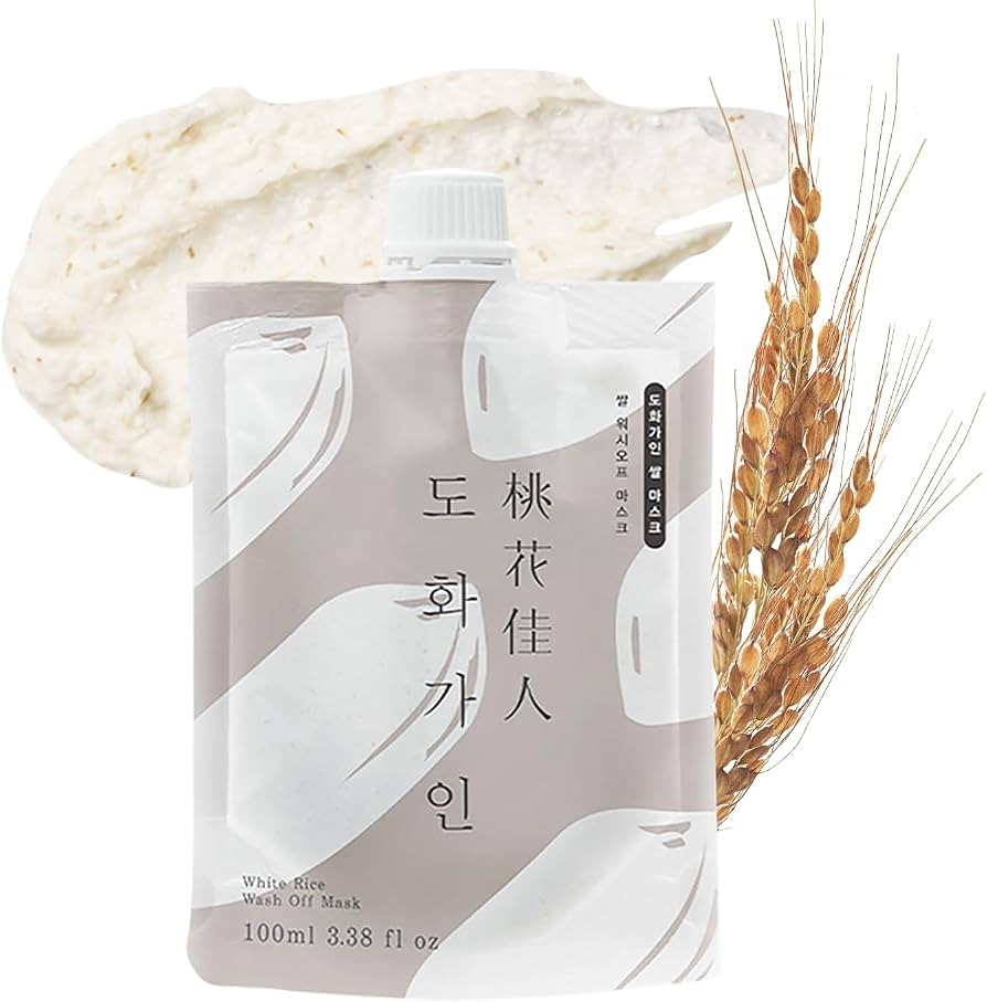 Mascarilla facial de lavado de arroz l Ingredientes cosechados nacionalmente, iluminador y calman... | Amazon (US)