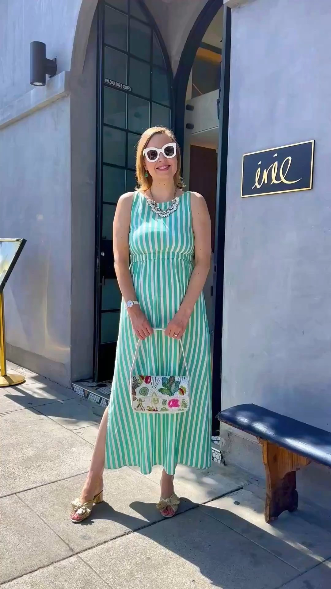 Green and white striped maxi dress for summer! Beaded viral statement braids

#LTKSeasonal #LTKFindsUnder50 #LTKStyleTip