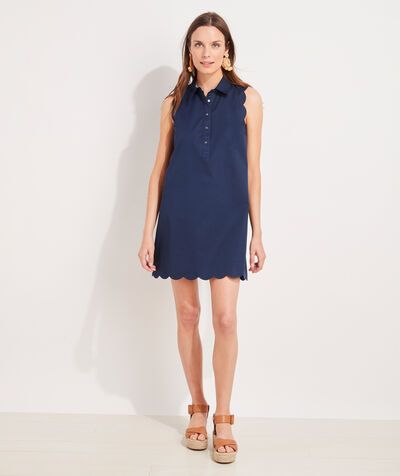 Scalloped Margo Shirt Dress | vineyard vines