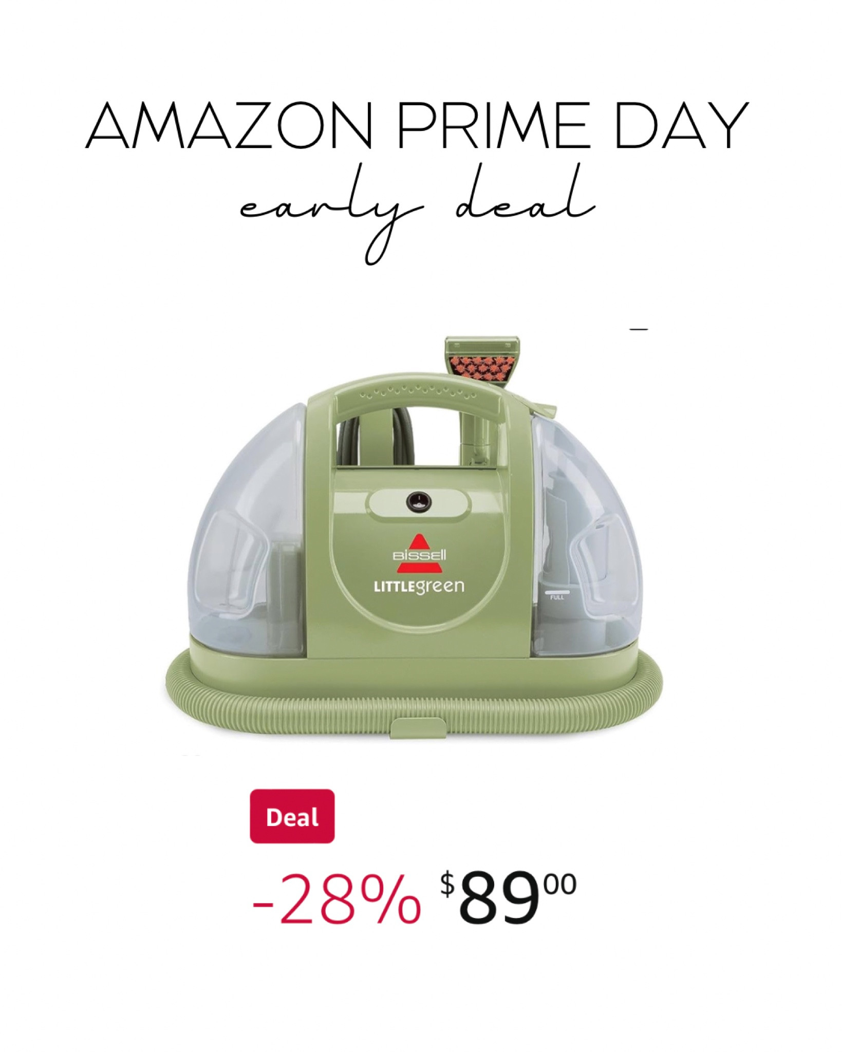 Amazon prime day, bissell little green upholstery cleaner 

#LTKsalealert #LTKhome