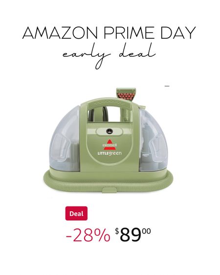 Amazon prime day, bissell little green upholstery cleaner 

#LTKsalealert #LTKhome