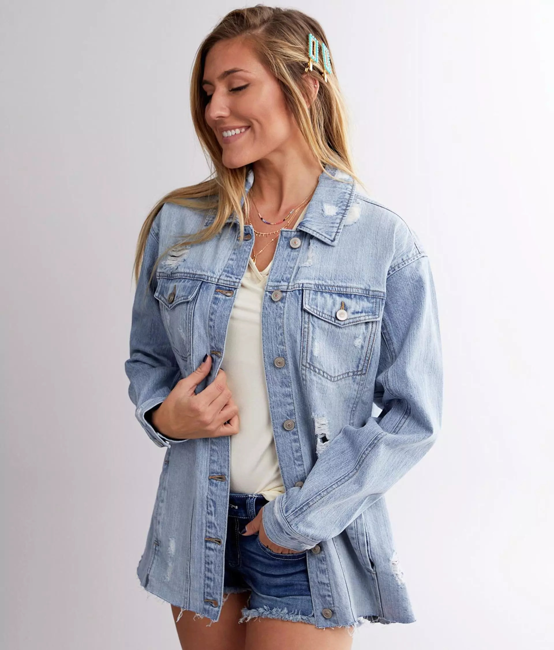 Denim Shacket | Buckle
