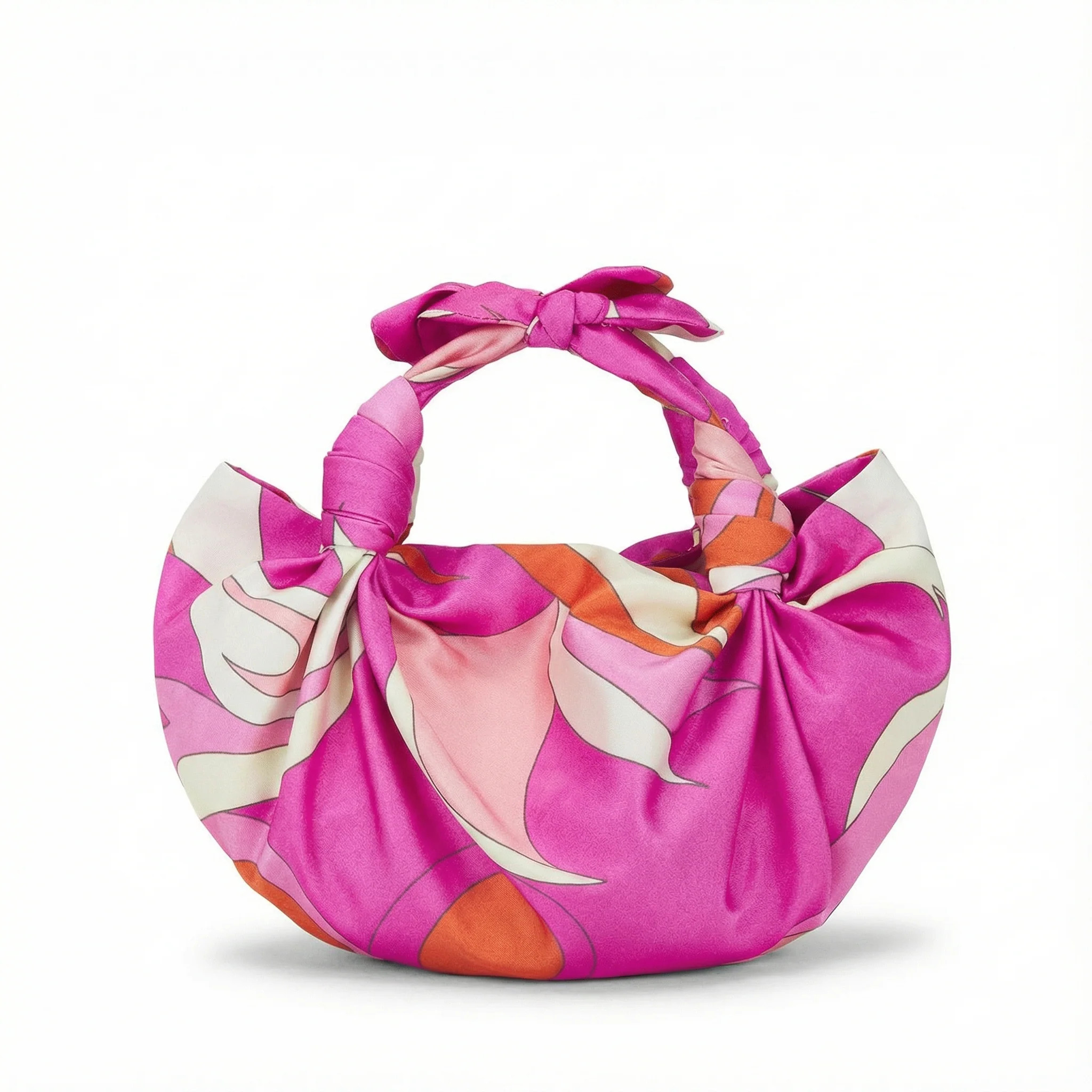 PINK SWIRL - NLA SILK KNOT BAG | NLA Collection
