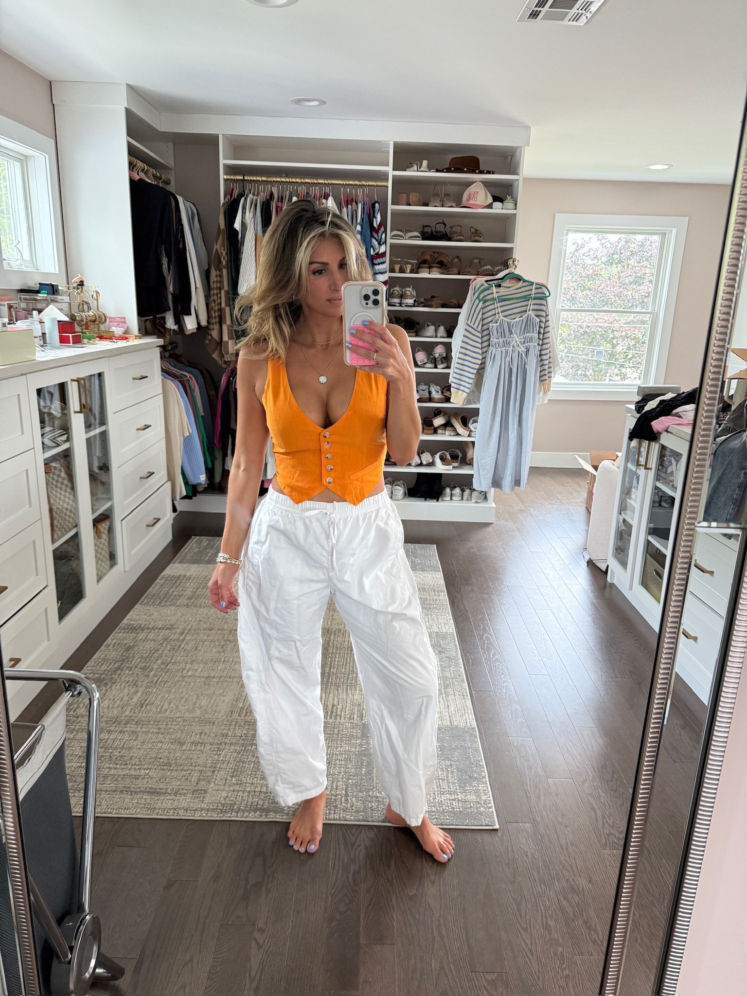 Such a flattering top I am obsessed with the orange! 

Summer outfit inspo, trendy fashion, summer style, everyday fashion, summer top 

#LTKSeasonal #LTKStyleTip