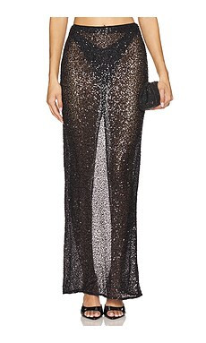 NBD Shanti Maxi Skirt in Black from Revolve.com | Revolve Clothing (Global)