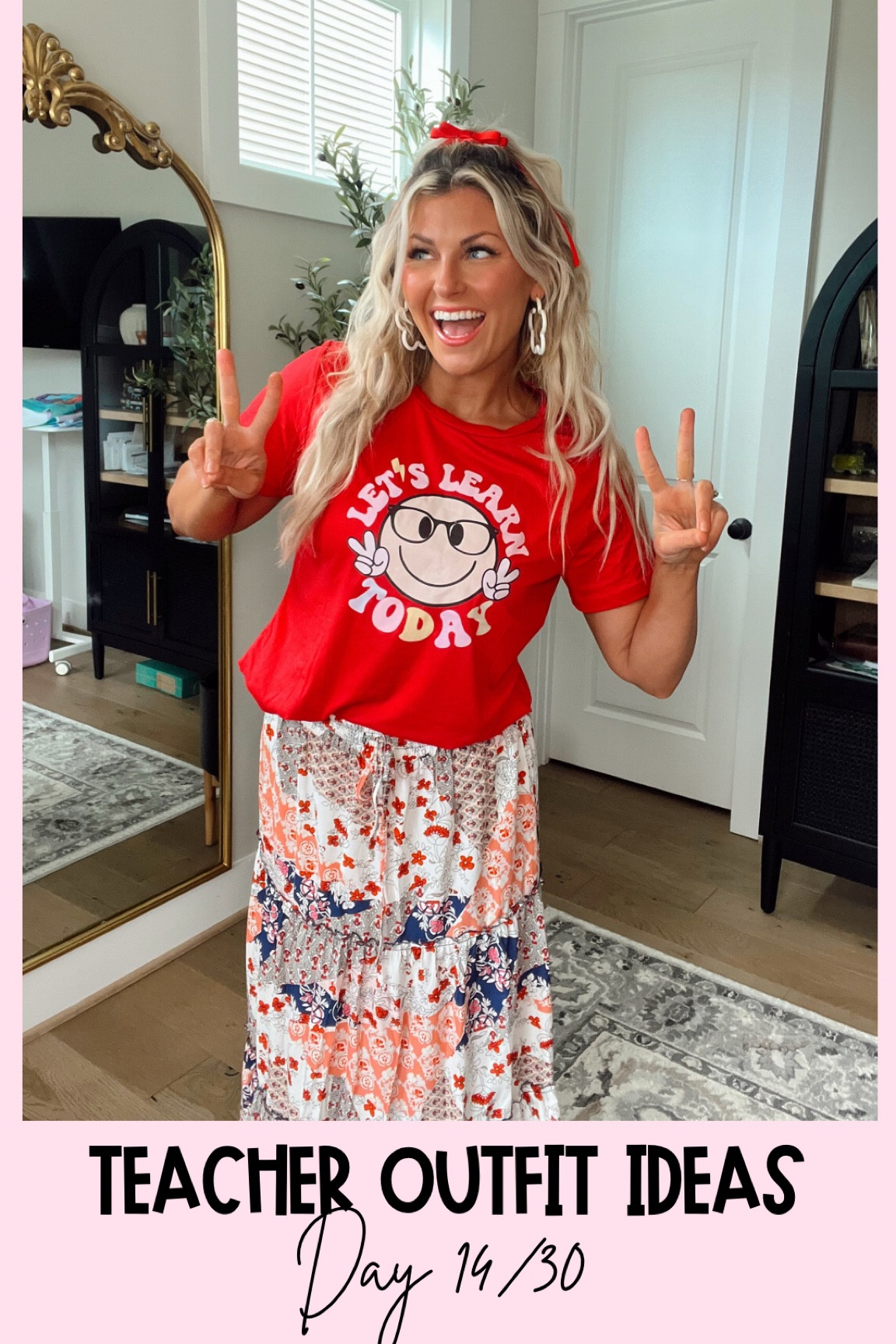 Teacher outfit ideas day 14/30♥️
Shirt size L (more oversized fit) 
Skirt size S (4)
& my favorite blue light glasses ever!! 

#LTKFindsUnder50 #LTKSummerSales #LTKStyleTip