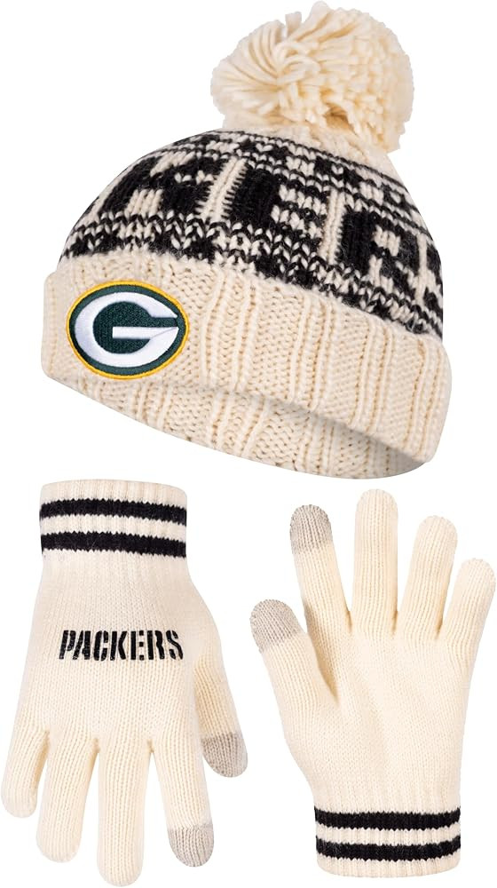 Ultra Game Adults Unisex NFL Official Super Soft Cable Knit Winter Beanie Knit Hat with Extra War... | Amazon (US)