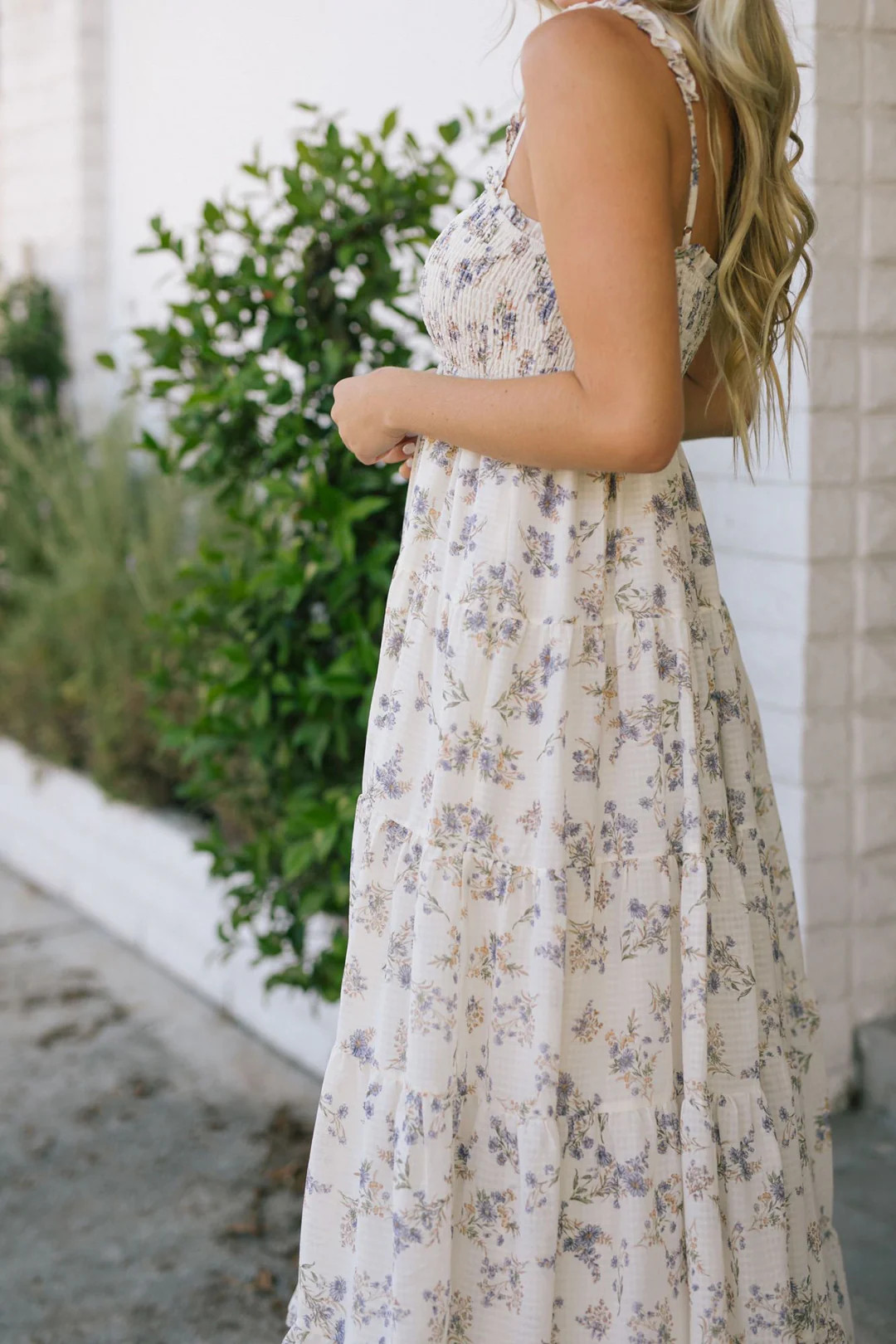 Christina Smocked Maxi Dress | Morning Lavender