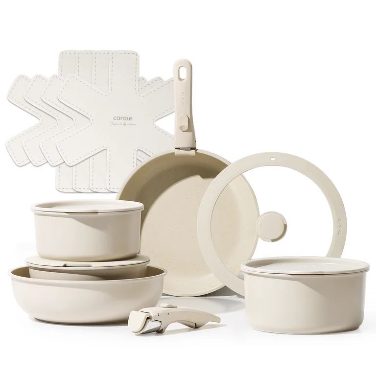 CAROTE 15pcs Pots and Pans Set, Nonstick Cookware Set Detachable Handle, Induction Kitchen Cookwa... | Walmart (US)