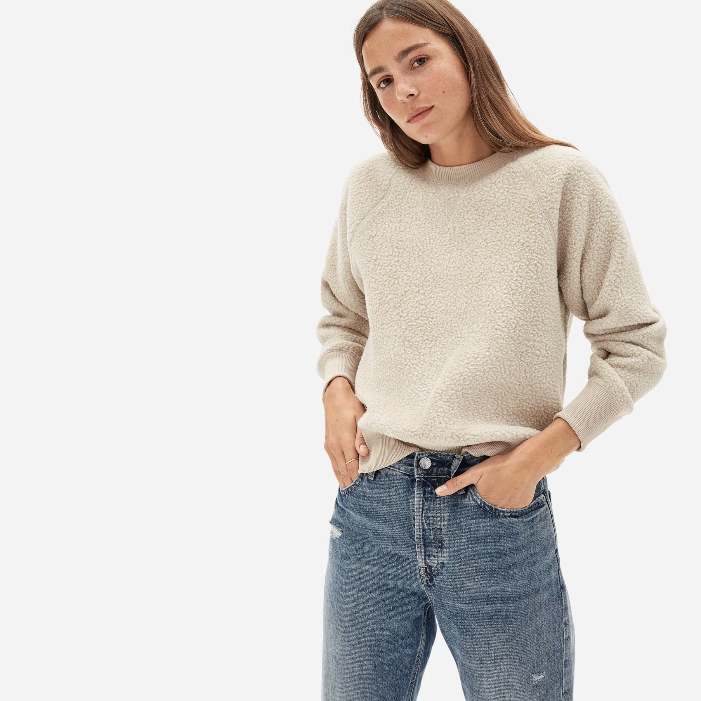 The ReNew Fleece Raglan Sweatshirt | Everlane