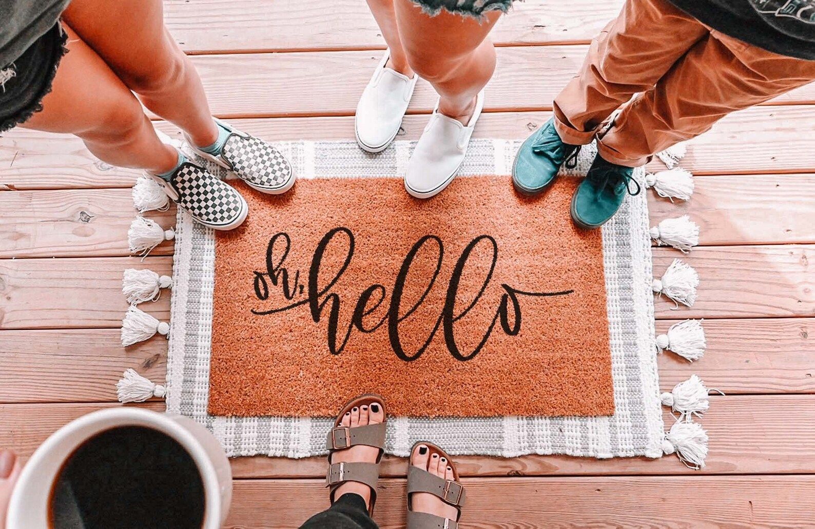 Oh Hello Doormat Hello Welcome Mat Housewarming Gift Cute | Etsy | Etsy (US)