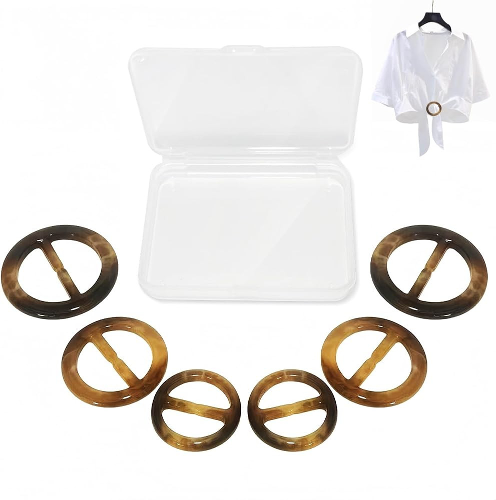 6PCS Resin Buckle Set with Storage Box, 3 Size Options Tort Clips Reusable | Amazon (US)