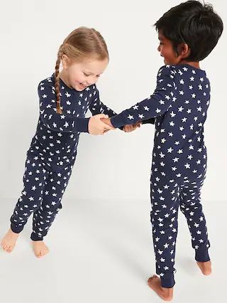 Unisex Snug-Fit 2-Way-Zip Printed Pajama One-Piece for Toddler & Baby | Old Navy (US)