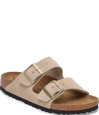 Birkenstock Women's Arizona Suede Banded Slide Sandals | Dillard's | Dillard's