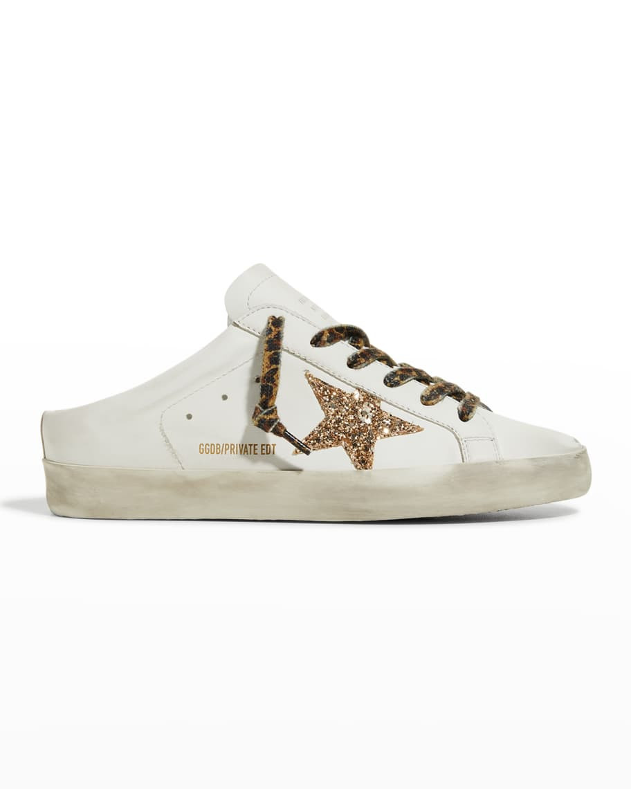 Golden Goose Superstar Sabot Glitter Slide Sneakers | Neiman Marcus
