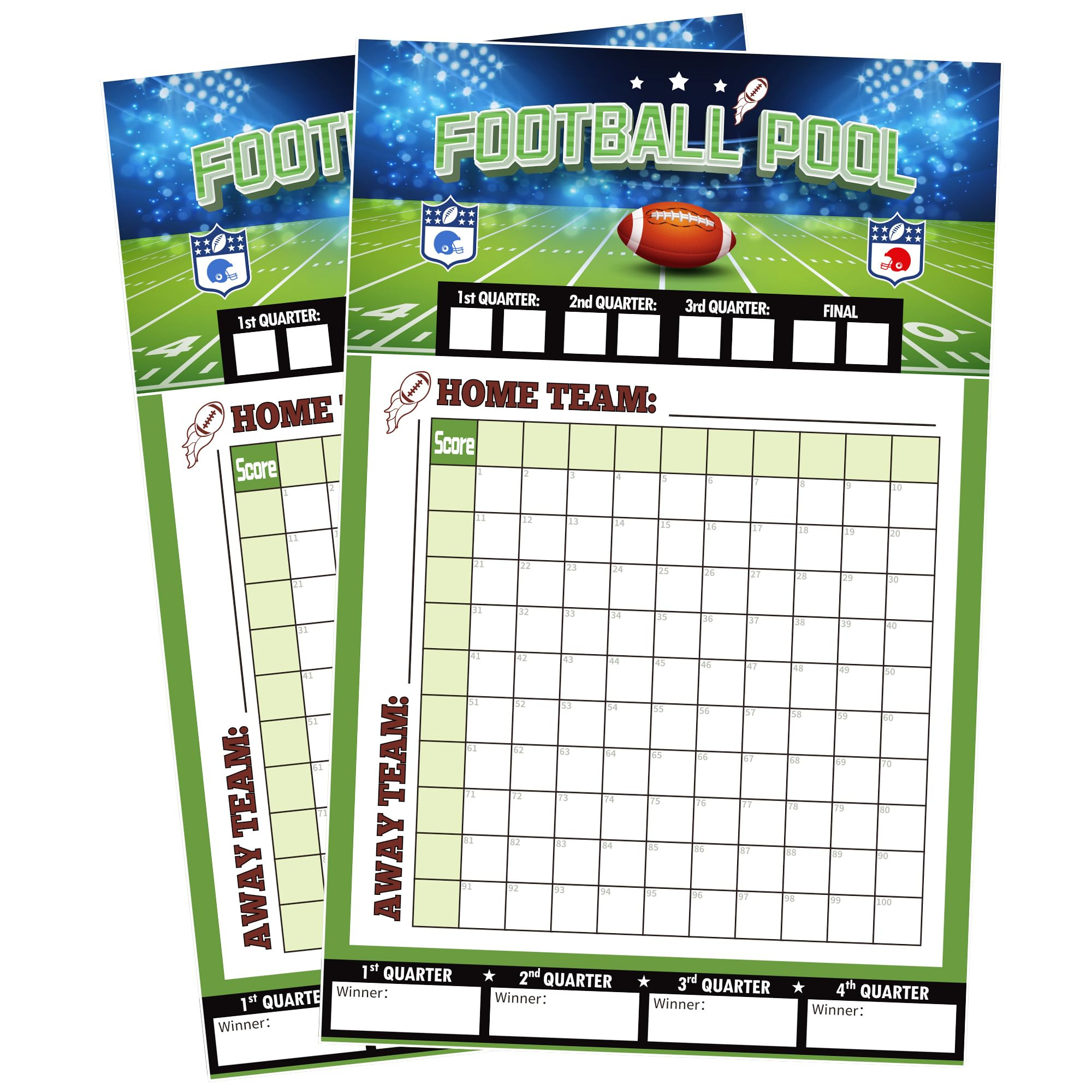 OHOME Football Party Decorations - 2 Pack Football Pool Poster - 27.5 x17.7 Inch - Football Party... | Amazon (US)