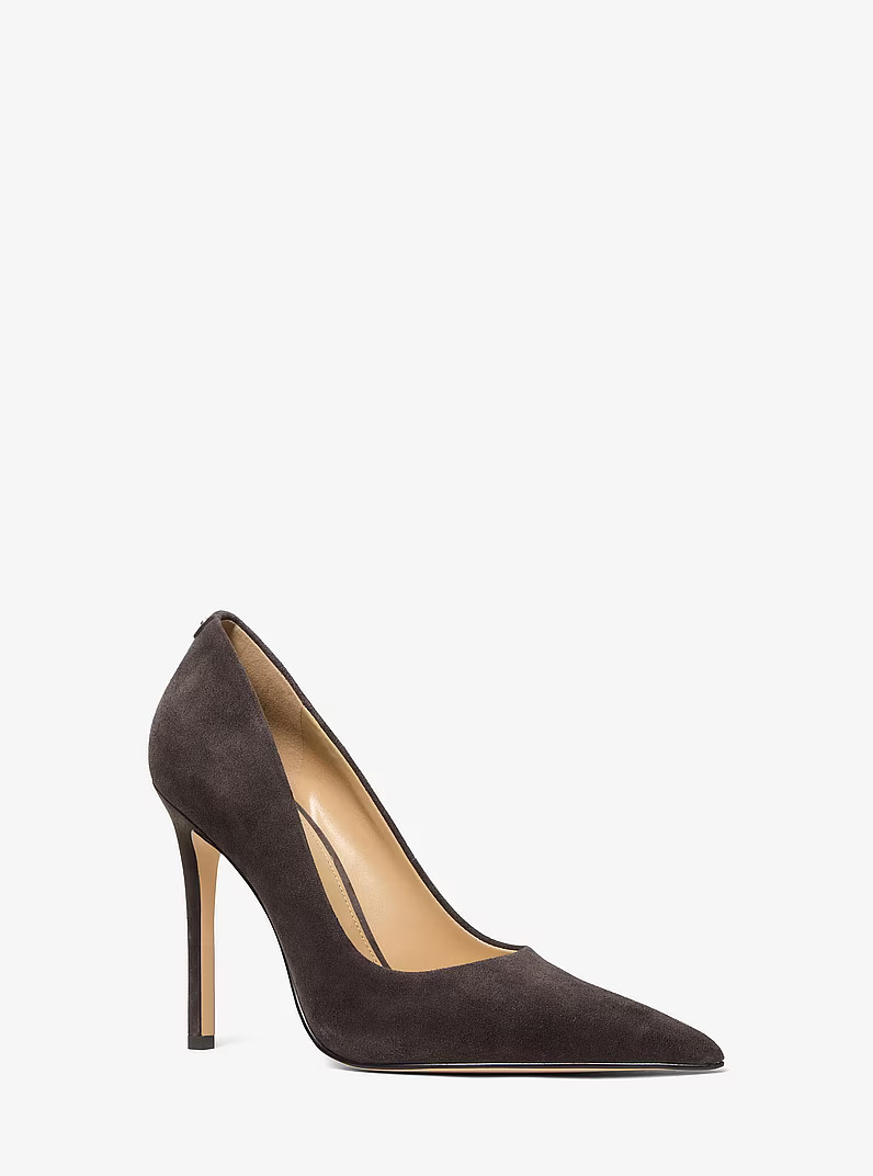 Michael Kors Elyse Suede Pump in Brown - size 9 by | Michael Kors US