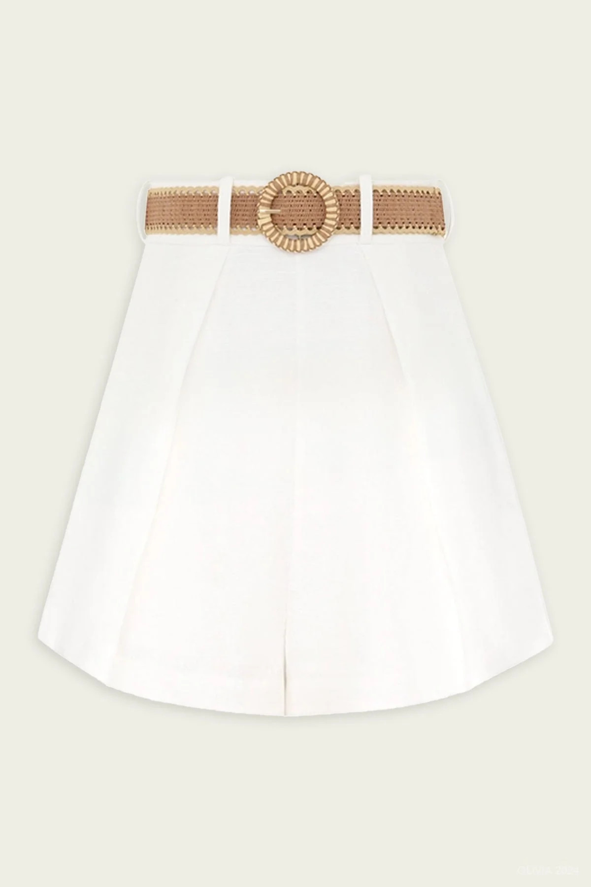 Acacia Tuck Short in Ivory - 1 | Shop Olivia