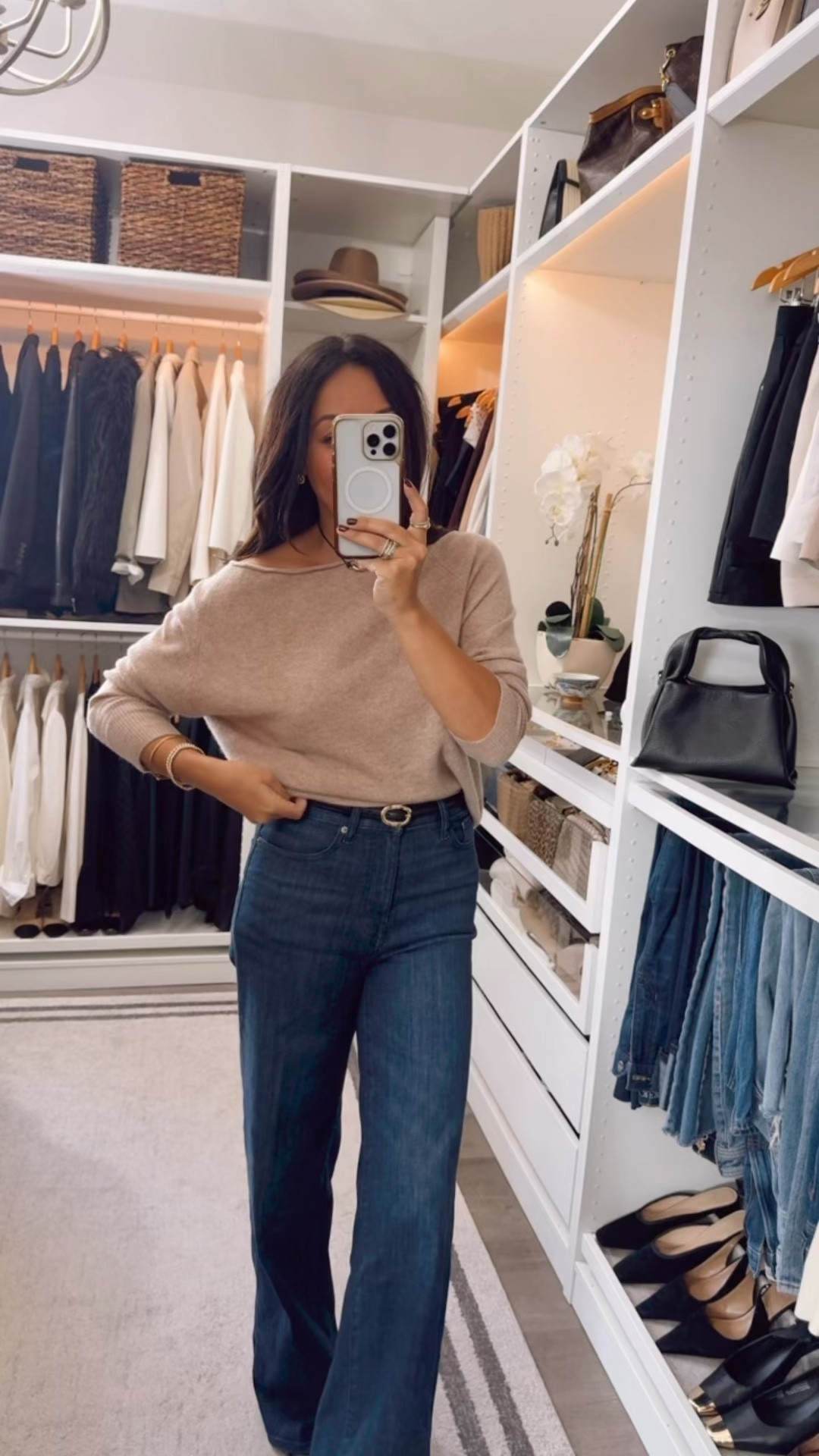 Best selling cashmere sweater is back in stock!🎊 It has an easy loose fit wear off shoulder or on. Wearing a small.

#LTKOver40 #LTKFindsUnder100