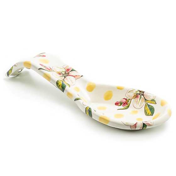 MacKenzie-Childs | Wildflowers Enamel Spoon Rest - Yellow | MacKenzie-Childs