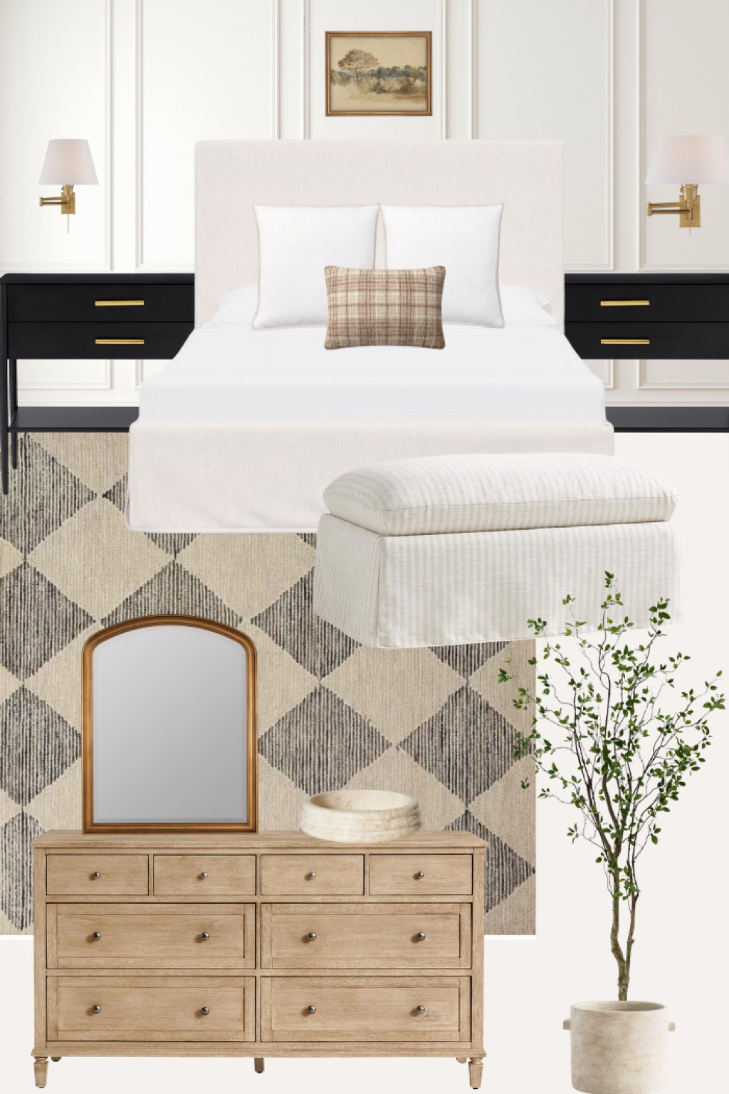 Neutral traditional organic bedroom idea 
 

#LTKhome #LTKfamily