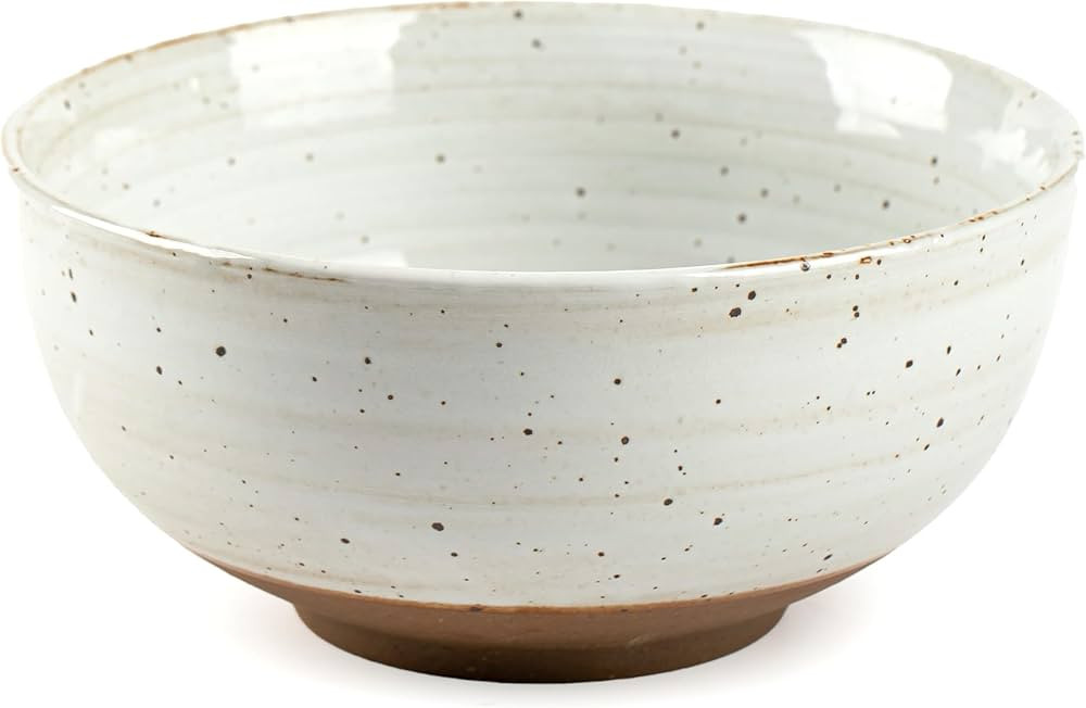 KuJaRen Mixing Bowl, Salad Bowl, Ceramic Serving Bowl, 9 inch Popcorn Bowl, Stoneware Bowl for Co... | Amazon (US)