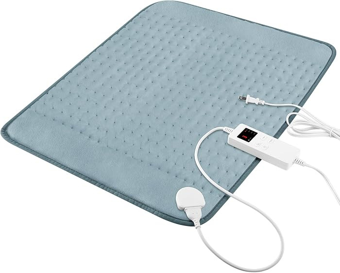 Heating Pad for Period Cramps, Electric Heating Pad for Neck & Shoulders & Back with 6 Heating & ... | Amazon (US)