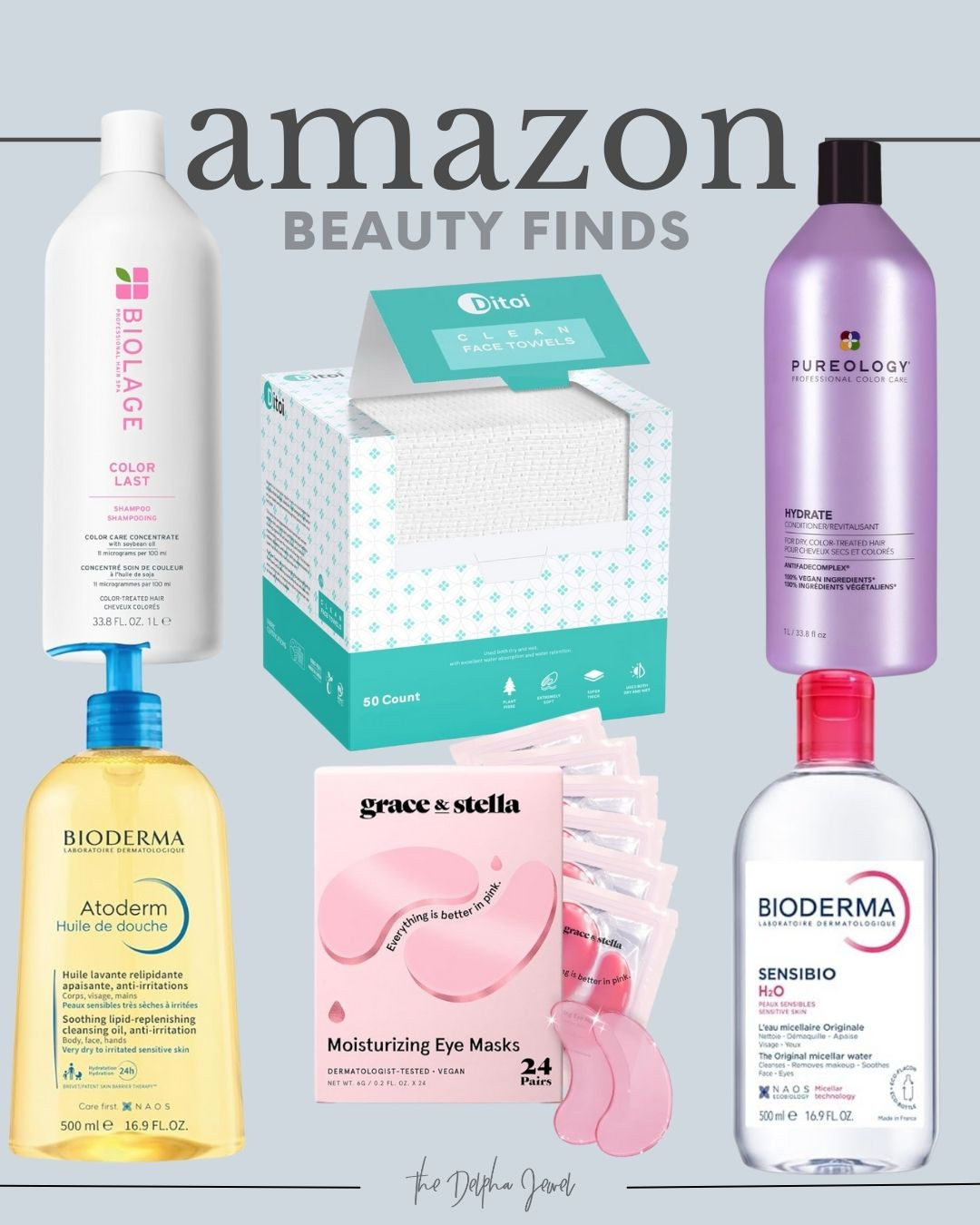 Here are some great picks for those with sensitive skin! Hydrate your hair with the Pureology Hydrate Conditioner. Cleanse and nourish your skin with Bioderma's Atoderm Shower Oil. Keep your skin hydrated and soft with Bioderma's Sensibio H2O Micellar Water. Grab these gentle face towels to remove your makeup and cleanse your face. Soothe under your eyes with grace & stella's under eye masks.  

 #LTKselfcare #LTKFindsUnder50 #LTKBeauty