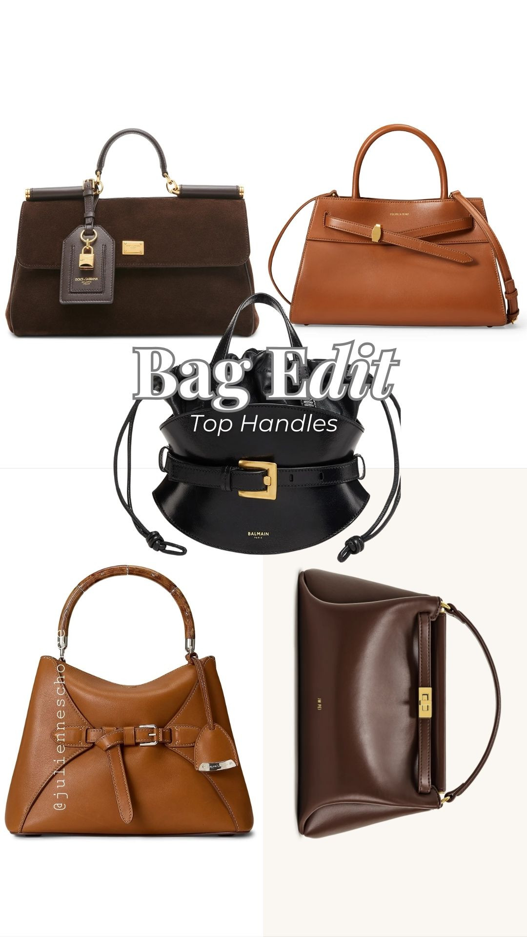 👜 FW 2025 Bag Edit ✨ Croc-embossed totes, snake-print clutches, retro top handles, and chic vanity cases—this season’s luxury must-haves.✨julienneschoice 

#BagTrends #SnakePrint #CrocBag #TopHandleBag #VanityCase #Animalprint #LuxuryStyle #FallWinter2025 

 #LTKItBag