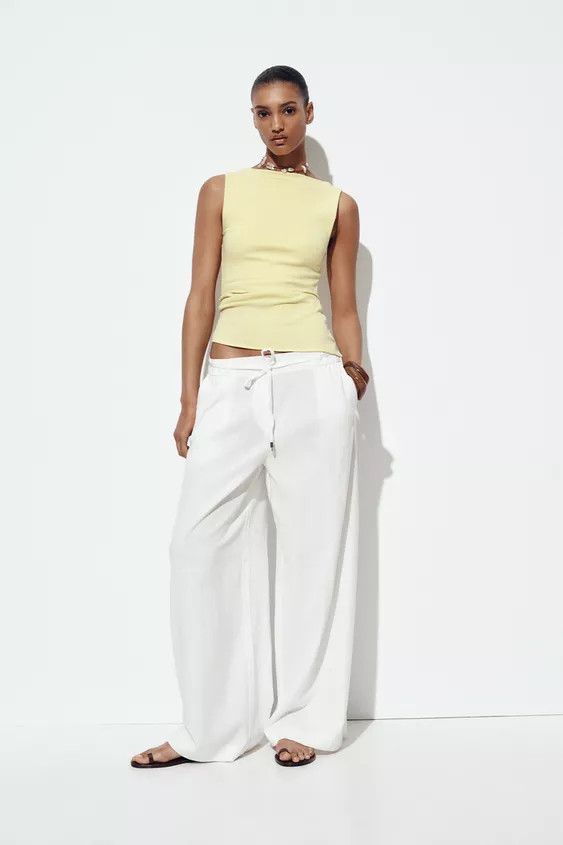 ASYMMETRICAL RUCHED T-SHIRT | Zara US