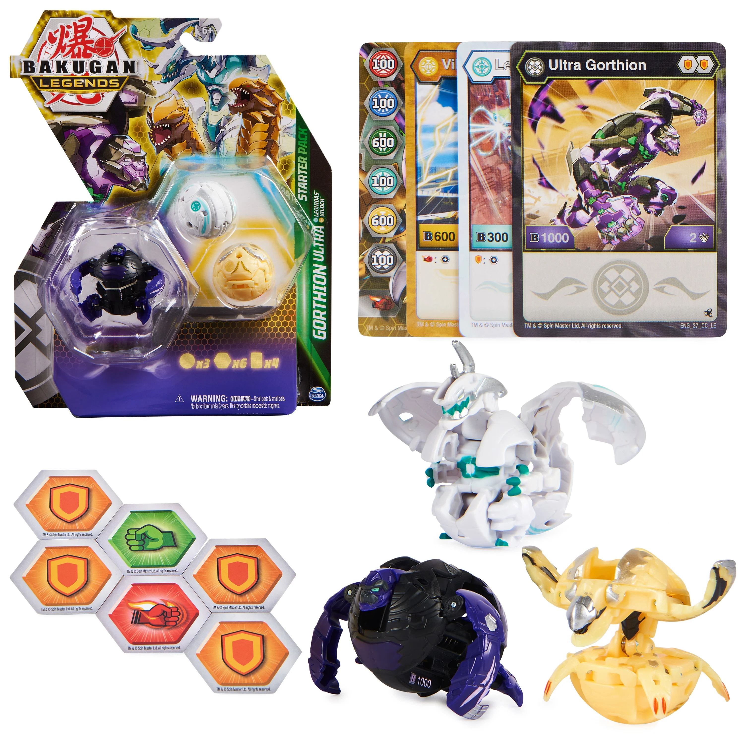 Bakugan Legends Starter 3-Pack, Gorthion Ultra with Leonidas and Viloch, Collectible Action Figur... | Walmart (US)