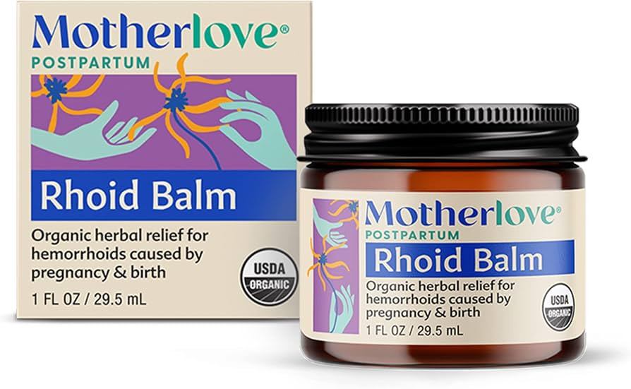 Motherlove Rhoid Balm (1 oz) Organic Herbal Hemorrhoid Cream w/Witch Hazel for Pregnancy & Postpa... | Amazon (US)