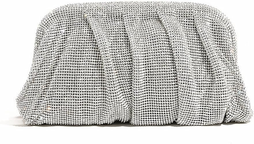 Women Rhinestone Clutch Purse Diamond Evening Bag Chain Handbag Ladies Dumpling Bag Wedding Party... | Amazon (US)