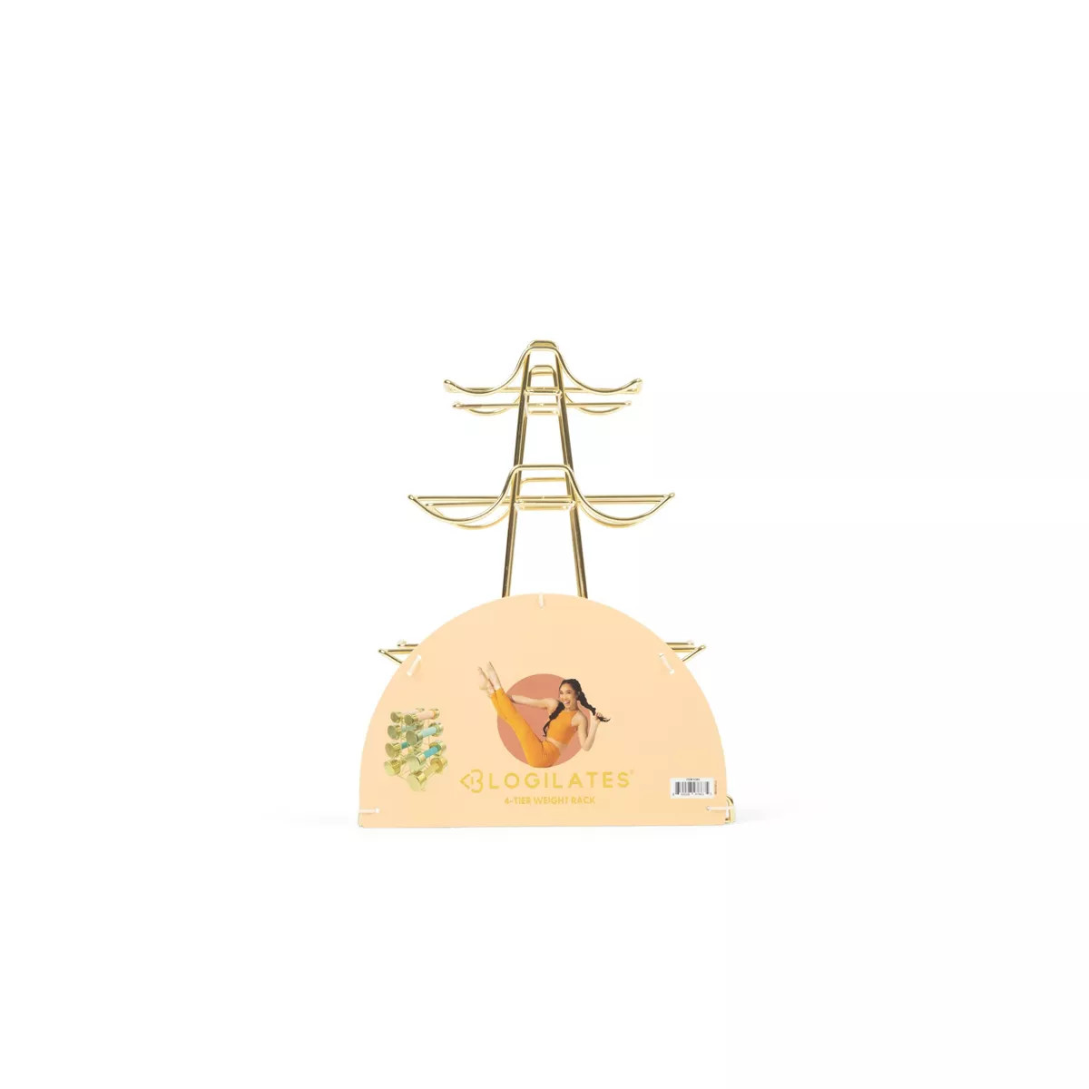 Blogilates 4 Tier Weight Rack - Gold | Target