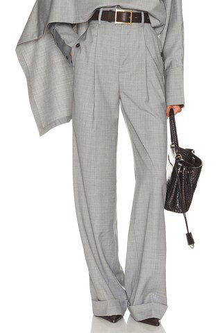 Helsa The Paperbag Trouser in Grey | FWRD 
