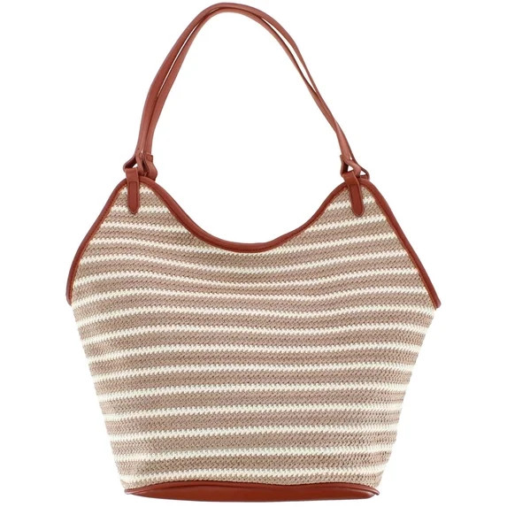 CTM  Synthetic Stripe Tote Handbag (Women) | Walmart (US)