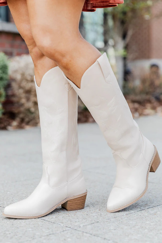 Charlotte Stone Leather Cowboy Boots FINAL SALE | Pink Lily